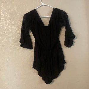 Hint Of Blush Black Size Large Romper
